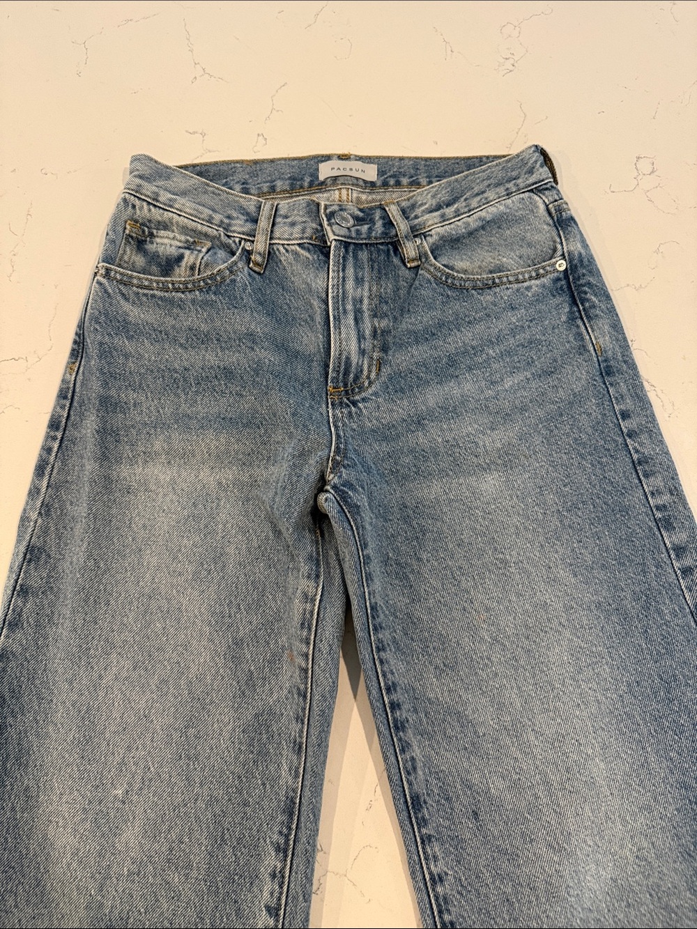 PacSun Light Blue Flare Wide Leg Jeans